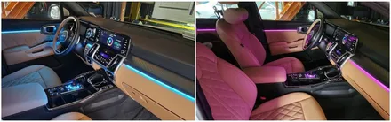 쏘렌토mq4 하이브리드 노블레스 순정연동엠비언트 실내무드조명튜닝 / 고양, 일산, 김포, 파주