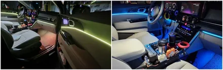 4세대카니발 실내무드조명 엠비언트무드램프튜닝 / 고양, 일산, 김포, 파주