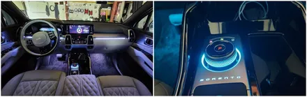 쏘렌토mq4엠비언트무드램프 실내무드조명튜닝 노블레스작업 / 고양, 일산, 김포, 파주