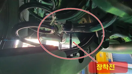 순정과 다른 부드러운 승차감을 위한 노이즈캐쳐 장착,투싼NX4 작업 / 고양, 일산, 김포, 파주