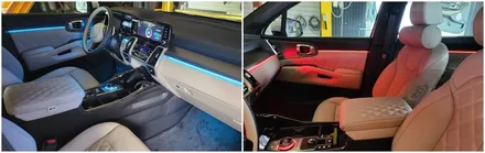 쏘렌토mq4엠비언트무드램프 실내무드조명튜닝 노블레스작업 / 고양, 일산, 김포, 파주