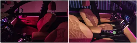 쏘렌토MQ4 엠비언트 작업으로 감성 가득한 실내분위기 만들었습니다 / 고양, 일산, 김포, 파주