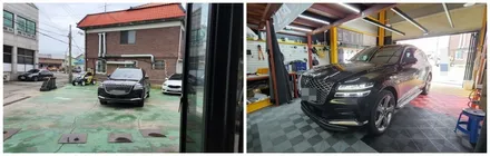 gv80 컵홀더 앰비언트무드등 순정교체형으로 시공 / 고양, 일산, 김포, 파주