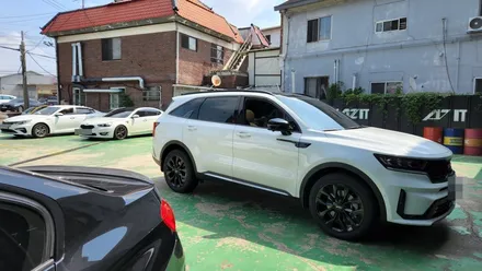 쏘렌토mq4 엠비언트무드램프 순정연동 대쉬보드 부터,컵홀더까지 몰딩교체형으로 시공 / 고양, 일산, 김포, 파주