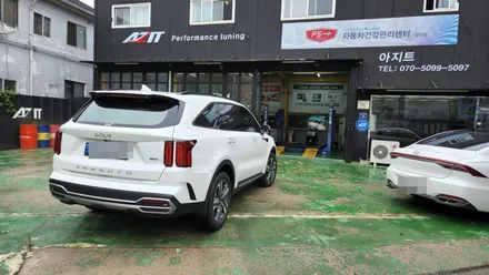 쏘렌토mq4 하이브리드 2륜차량 바디를 단단하게 만들어 주행성능을 높여주는 하체보강킷 언더바,스트럿바 장착 / 고양, 일산, 김포, 파주