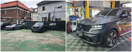 쏘렌토mq4 시그니처 엠비언트 내비연동시공 / 고양, 일산, 김포, 파주