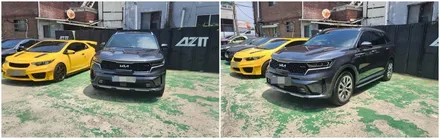 쏘렌토 프레스티지 엠비언트라이트 순정연동으로 풋등까지 시공 / 고양, 일산, 김포, 파주