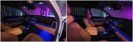 실내갬성튜닝 더뉴쏘렌토노블레스 엠비언트무드램프 작업했습니다 / 고양, 일산, 김포, 파주