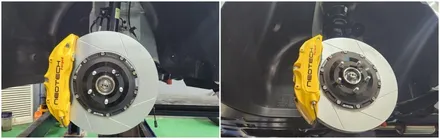 더뉴팰리세이드 안전을 위한 튜닝,네오테크6P&리어확장디스크와 하체보강킷 언더바,스트럿바장착 / 고양, 일산, 김포, 파주