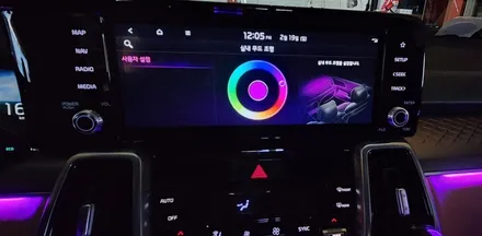 쏘렌토MQ4 노블레스 순정연동엠비언트무드램프튜닝 / 고양, 일산, 김포, 파주