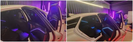k8 실내에 없던 엠비언트무드램프 만들었더니,운전이 즐거워요 / 고양, 일산, 김포, 파주