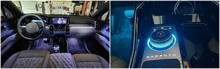 쏘렌토mq4엠비언트무드램프 실내무드조명튜닝 노블레스작업 / 고양, 일산, 김포, 파주