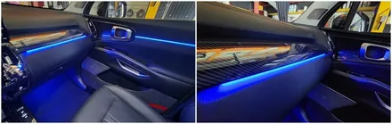 쏘렌토 프레스티지 엠비언트라이트 순정연동으로 풋등까지 시공 / 고양, 일산, 김포, 파주