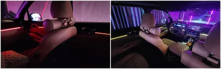 쏘렌토mq4 하이브리드노블레스 엠비언트,기본에 기어다이얼 시공만으로도 분위기 넘 좋네요 / 고양, 일산, 김포, 파주