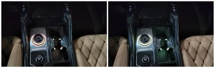쏘렌토mq4 엠비언트라이트 실내갬성튜닝 컵홀더&조그다이얼무드램프 시공 / 고양, 일산, 김포, 파주