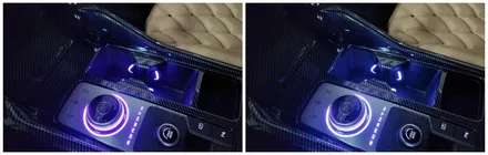 쏘렌토mq4 엠비언트라이트 실내갬성튜닝 컵홀더&조그다이얼무드램프 시공 / 고양, 일산, 김포, 파주