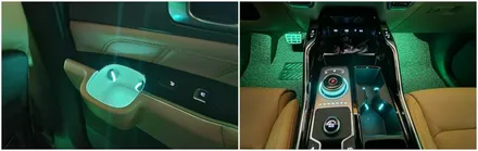 쏘렌토mq4 그래비티 실내무드조명 엠비언트라이트 대쉬보드를 포함한 컵홀더2열까지 시공 / 고양, 일산, 김포, 파주