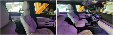 쏘렌토mq4엠비언트무드램프 실내무드조명튜닝 노블레스작업 / 고양, 일산, 김포, 파주