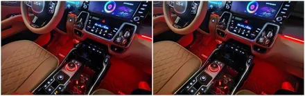 쏘렌토 시그니처 실내무드등튜닝 엠비언트라이트작업 / 고양, 일산, 김포, 파주