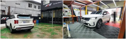 쏘렌토MQ4시그니처 엠비언트라이트 대쉬보드,도어,기어다이얼,컵홀더에 풋등까지 순정연동시공 / 고양, 일산, 김포, 파주