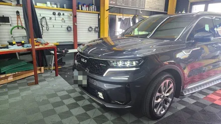 쏘렌토 프레스티지 엠비언트라이트 순정연동으로 풋등까지 시공 / 고양, 일산, 김포, 파주