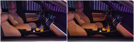 쏘렌토mq4 하이브리드노블레스 엠비언트,기본에 기어다이얼 시공만으로도 분위기 넘 좋네요 / 고양, 일산, 김포, 파주