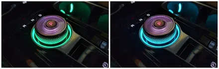 카니발ka4 실내 led튜닝 엠비언트라이트 조그다이얼 및 컵홀더 1열 2열 무드램프 / 고양, 일산, 김포, 파주