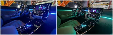 쏘렌토MQ4노블레스 엠비언트무드조명튜닝 순정연동작업 / 고양, 일산, 김포, 파주