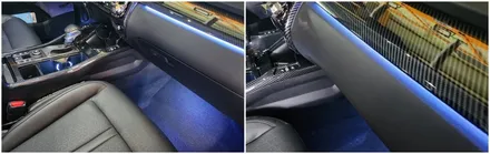 쏘렌토 프레스티지 엠비언트라이트 순정연동으로 풋등까지 시공 / 고양, 일산, 김포, 파주