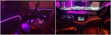 올뉴카렌스 엠비언트라이트 작업으로 실내가 감성있게 변했습니다 / 기아 / 올 뉴 카렌스 / 고양 일산서구