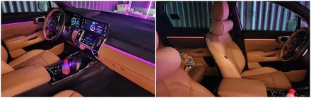 엠비언트라이트 쏘렌토mq4 시그니처 실내무드조명튜닝 했습니다