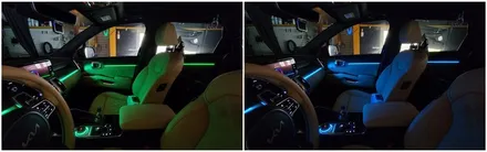 쏘렌토mq4몰딩교체형 엠비언트라이트 시공,순정같은 분위기의 실내무드조명 / 고양, 일산, 김포, 파주
