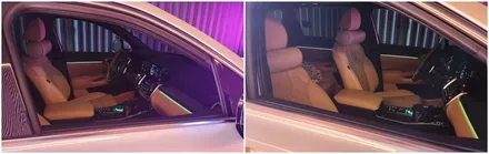 엠비언트라이트 쏘렌토mq4 시그니처 실내무드조명튜닝 했습니다