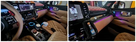 쏘렌토mq4엠비언트무드램프 광량업과 도어트림까지 순정연동으로 시공 / 고양, 일산, 김포, 파주