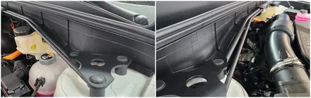 차가 튼튼해져 안정적인 코너링과 고속주행시 흔들림이 줄어드는 쏘렌토mq4 하체보강 언더바&스트럿바 / 고양, 일산, 김포, 파주