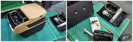 카니발KA4 조그앰비언트와 순정교체형 컵홀더앰비언트 무드램프 2열까지 시공 / 고양, 일산, 김포, 파주