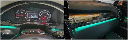 쏘렌토 프레스티지 엠비언트라이트 순정연동으로 풋등까지 시공 / 고양, 일산, 김포, 파주