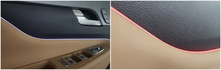 더뉴싼타페TM 엠비언트라이트 무드등 작업으로 바뀐 실내분위기 / 고양, 일산, 김포, 파주