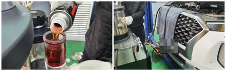 팰리세이드 합성오일교환 엔진세정과 잔유제거까지 순환식작업 / 고양, 일산, 김포, 파주