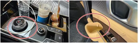 쏘렌토MQ4노블레스 순정연동엠비언트 1대1 교체형으로 컵홀더까지 시공 / 고양, 일산, 김포, 파주