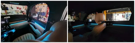 쏘렌토mq4 앰비언트무드램프 순정연동으로 대쉬보드,도어 1열2열 시공 / 고양, 일산, 김포, 파주