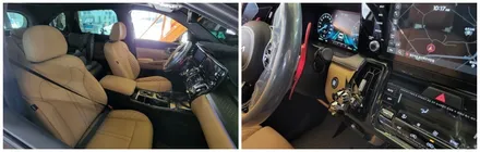 쏘렌토mq4 엠비언트무드램프 순정연동 대쉬보드 부터,컵홀더까지 몰딩교체형으로 시공 / 고양, 일산, 김포, 파주