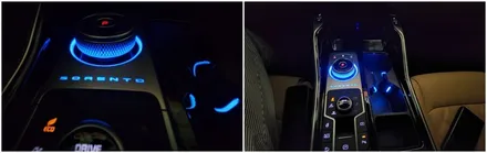 쏘렌토MQ4 하이브리드 2륜차량 조그다이얼과 컵홀더엠비언트 순정연동으로 시공 / 고양, 일산, 김포, 파주
