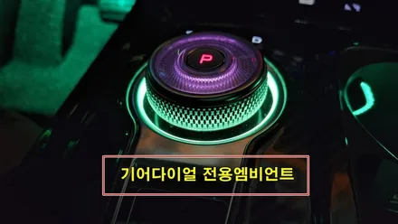 카니발ka4 기어조그다이얼&교체형컵홀더엠비언트 시공 / 고양, 일산, 김포, 파주