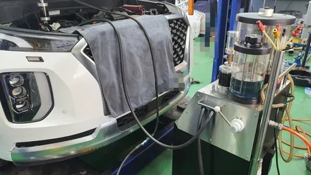 팰리세이드 합성오일교환 엔진세정과 잔유제거까지 순환식작업 / 고양, 일산, 김포, 파주