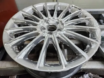 남양주휠복원 휠도색  / 벤츠 S500 ( W222 ) / 20인치 고스트크롬 / 오렌지골드 캘리퍼도색 / 고퀄리티 / 합리적인비용 / 휠수리는 휠게이트 / 남양주시 진건읍