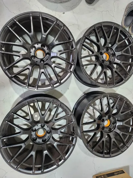 남양주 휠복원 휠도색 / 벤츠 C63amg ( W205 ) / 블랙반무광 / 19인치 순정휠+휠캡작업 / 고퀄리티 / 합리적인비용 / 휠수리는 휠게이트 / 남양주시 진건읍