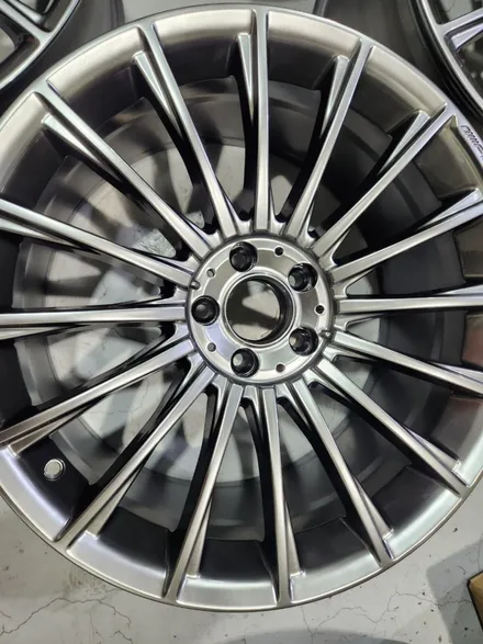 남양주휠복원 휠도색  / 벤츠 S500 ( W222 ) / 20인치 고스트크롬 / 오렌지골드 캘리퍼도색 / 고퀄리티 / 합리적인비용 / 휠수리는 휠게이트 / 남양주시 진건읍