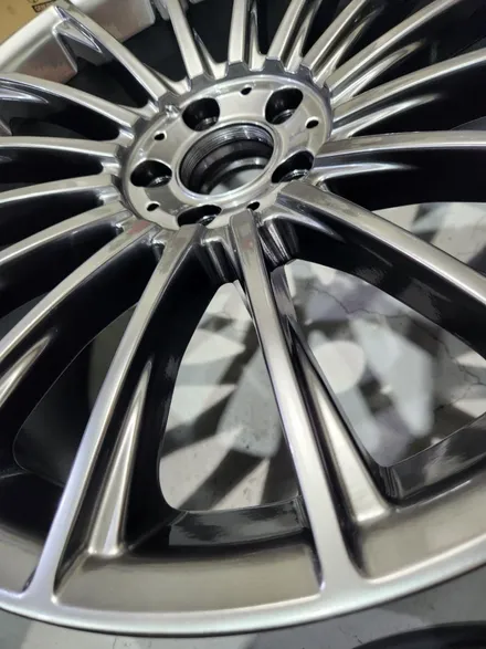 남양주휠복원 휠도색  / 벤츠 S500 ( W222 ) / 20인치 고스트크롬 / 오렌지골드 캘리퍼도색 / 고퀄리티 / 합리적인비용 / 휠수리는 휠게이트 / 남양주시 진건읍