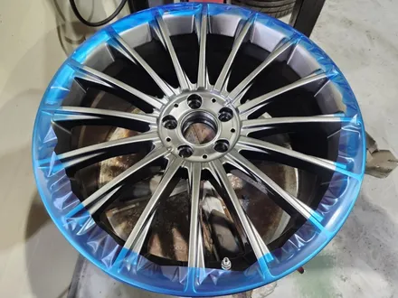 남양주휠복원 휠도색  / 벤츠 S500 ( W222 ) / 20인치 고스트크롬 / 오렌지골드 캘리퍼도색 / 고퀄리티 / 합리적인비용 / 휠수리는 휠게이트 / 남양주시 진건읍